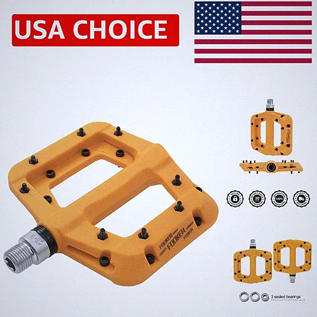 Lightweight Non-Slip MTB Pedals with 3 Bearings for Ultimate Bike Performance