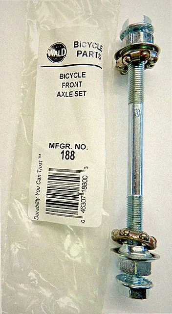 Vintage Wald Front Hub Axle 5/16 x 24 & # 5 Bearings #188